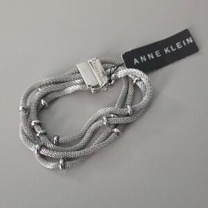 Anne Klein Silver Multi-Strand Bracelet